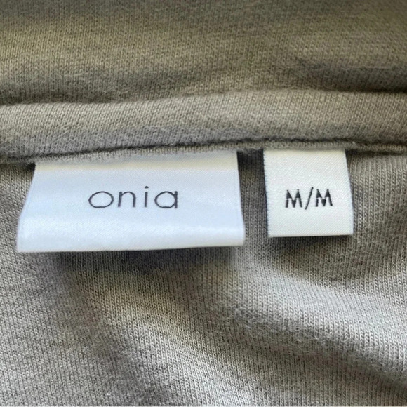 ONIA Gray Button Polo Shirt with Collar and Pocket - Size Medium - Picture 3 of 6